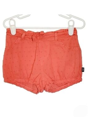 K1322 * DKNY Girls French Knot Shorts Coral Size 4T